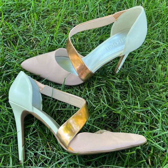 tildon Peach & Rose Gold 4” Stiletto Heels Size 9.5 - Picture 2 of 15